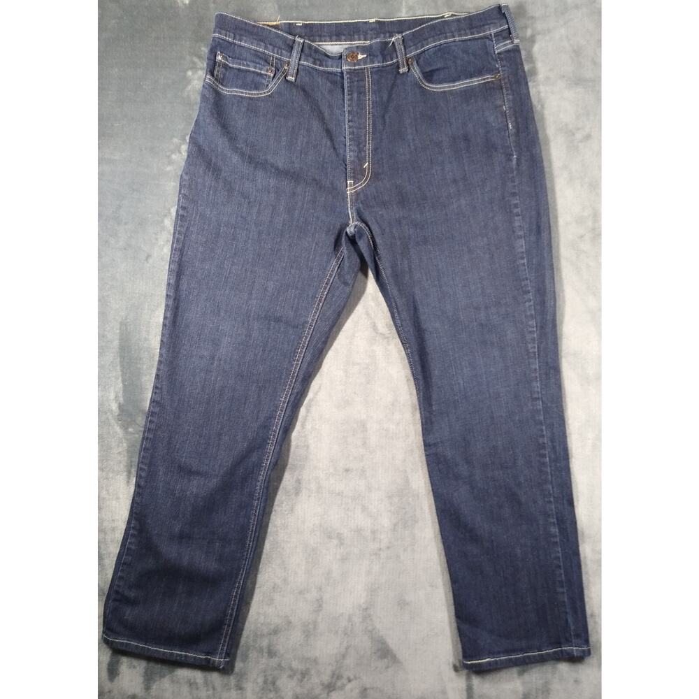 Levis 541 Jeans Mens 38x27* Blue Athletic Tapered Hemmed Mid Rise Stretch Denim